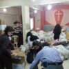 Aleppo Church  Food Distribution Team Hjælpen går gennem lokale kirker Det er rørende at se at de kristne rækker ud