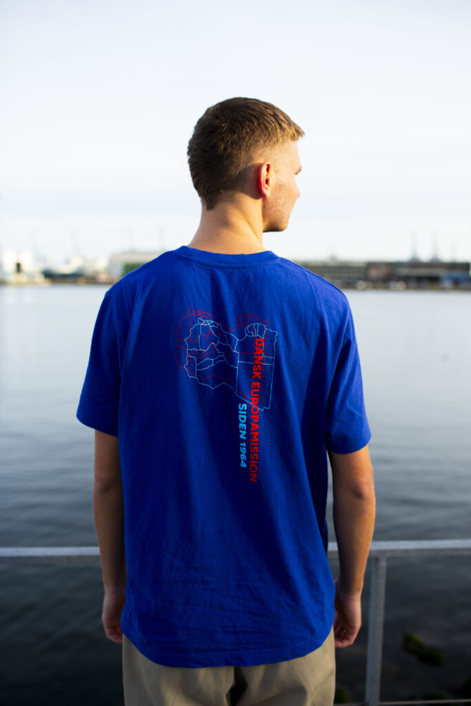 Libyen blå T-shirt