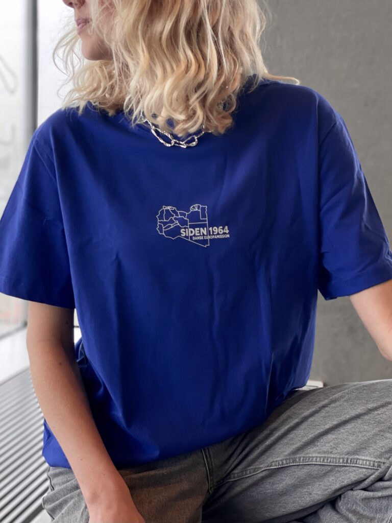 Libyen blå t-shirt
